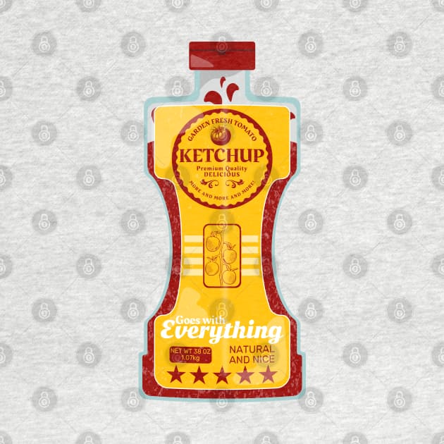 Ketchup Bottle Vector Food Art by mailboxdisco